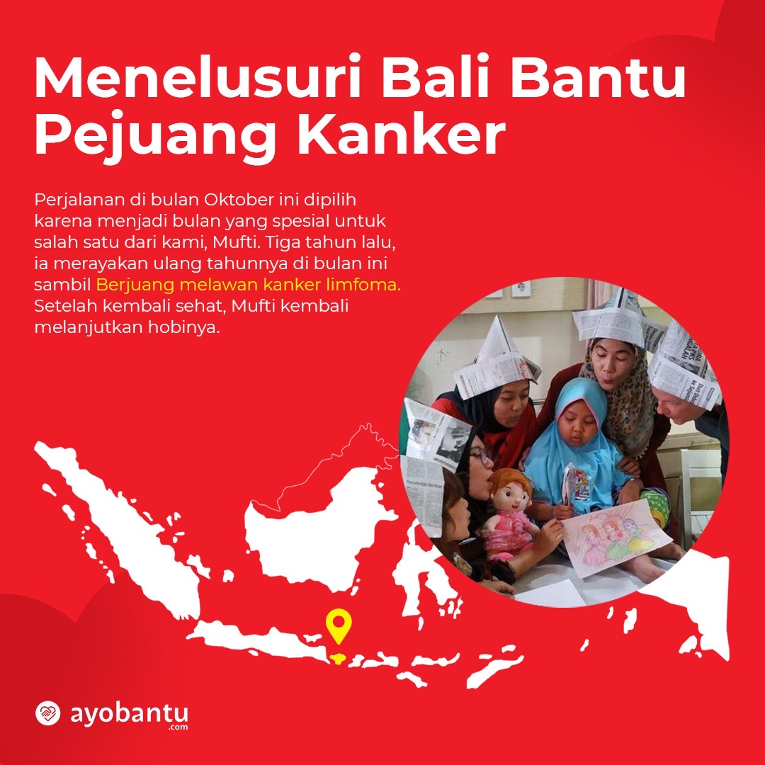Menelusuri Bali Bantu Pejuang Kanker