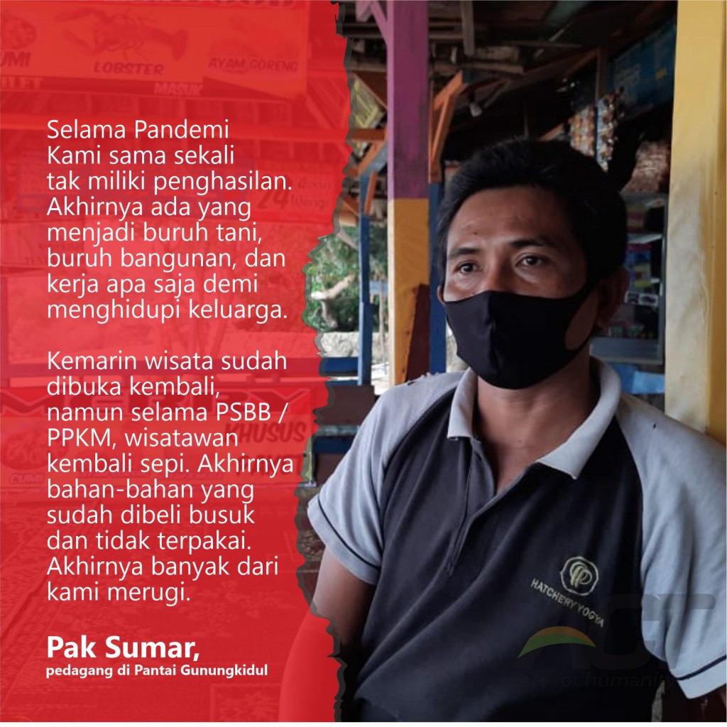 PSBB Terus Diperpanjang, Mari Bantu 1.000 Paket Pangan Untuk Pekerja Sektor Pariwisata yang Terdampak Pandemi.