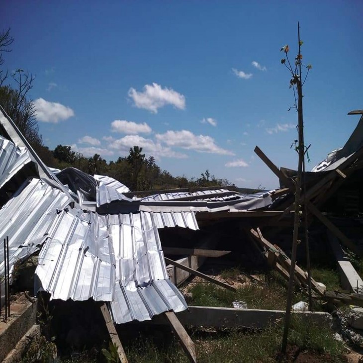 Rumah tinggal dan gereja hancur karena cuaca buruk NTT