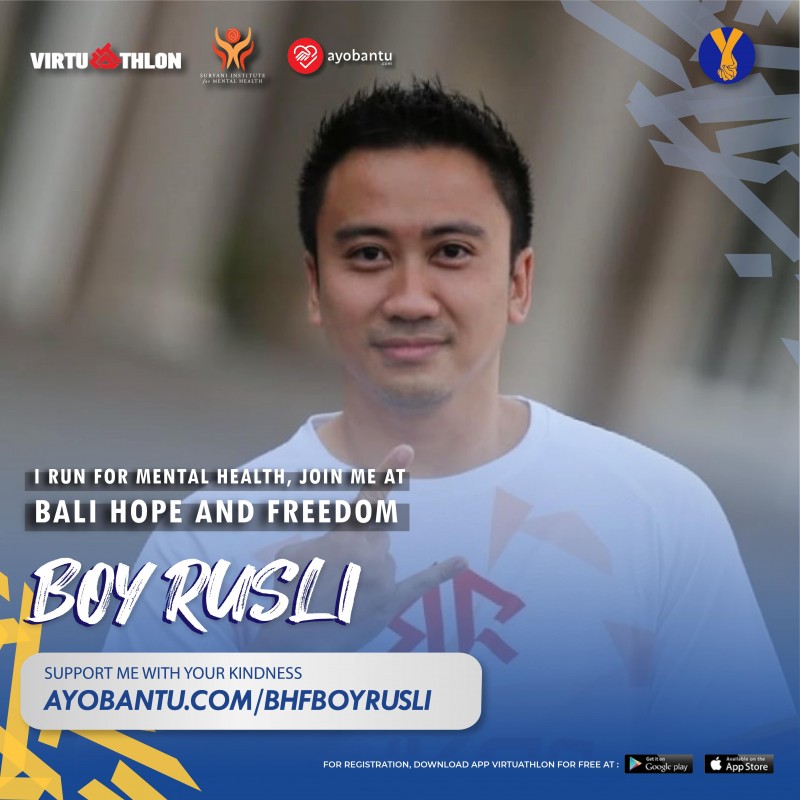 Bali Hope & Freedom "We Run For Mental Health" - Boy Rusli