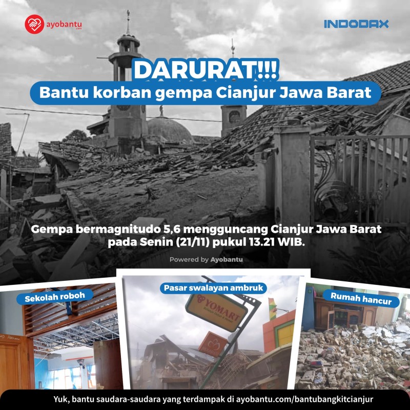 #BantuBangkit Korban Gempa Cianjur - Indodax